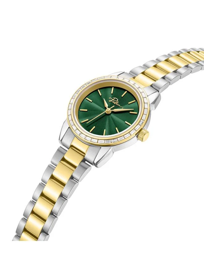 بوليس Miona Green Dial Stainless Steel Bracelet Analog Watch for Women, 30mm